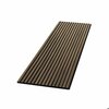 Ejoy Acoustic Slat Wood Wall Cladding Panel With Real Wood Skin Veneer, 94.5in x 24in x 0.8in ACPRW005-GreyOak